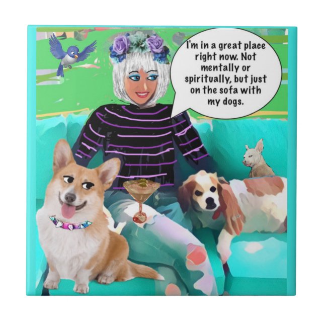 TILE-I är i en underbar ställe-höger nu keramiskt  Kakelplatta (Framsidan)