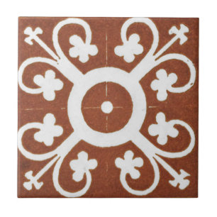 Tile Irish Ceramic Art Design Red Klöver Kakelplatta