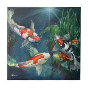 Tile - Koi-dammen av Kathy Kakelplatta