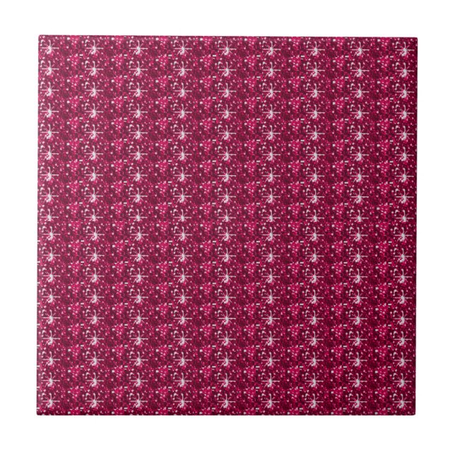 Tile Maroon Glitter Kakelplatta (Framsidan)