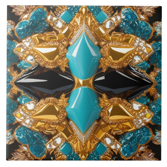 Tile med Bahamas Färg moderna design Kakelplatta (Framsidan)