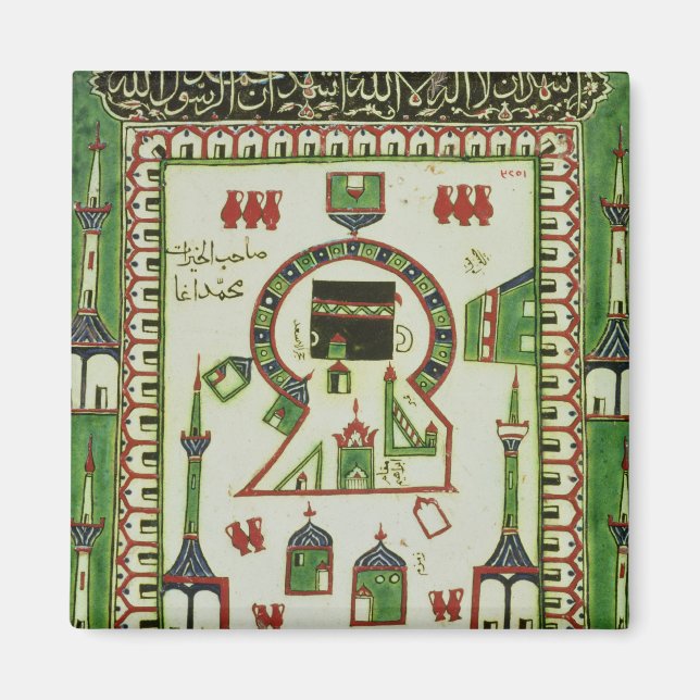 Tile med en representation av Mecca Magnet (Framsidan)
