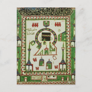 Tile med en representation av Mecca Vykort