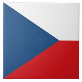 Tile med flagga av Czechia Kakelplatta