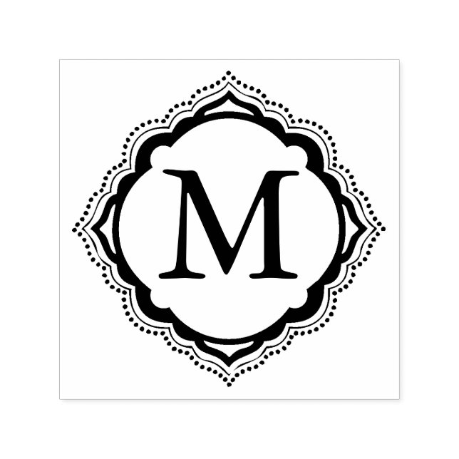 Tile Monogram Självfärgande Stämpel (Design)