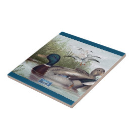 Tile Mörk-Teal(Anka Pond) RFPMDesigns ©️ 2024 Kakelplatta