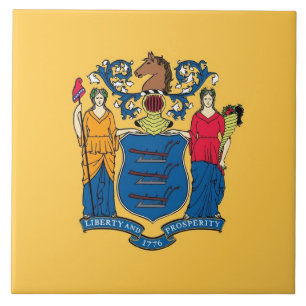Tile new jersey Statlig flagga Kakelplatta