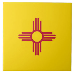 Tile new mexico Statlig flagga Kakelplatta