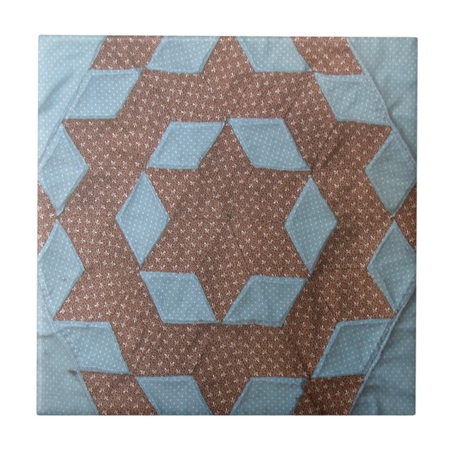 Tile - Quilt mönster - Castle Kakelplatta (Framsidan)