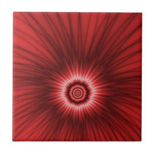 Tile Red Explosion Kakelplatta