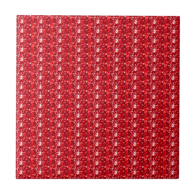 Tile Red Glitter Kakelplatta (Framsidan)