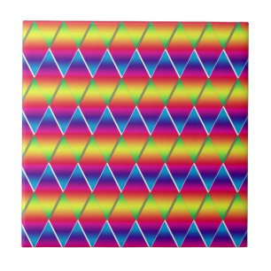 Tile - regnbågsdiamanter kakelplatta