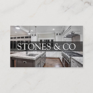 Tile Stone Granite Marble Construction Business Bu Visitkort
