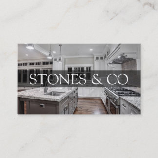 Tile Stone Granite Marble Construction Business Visitkort