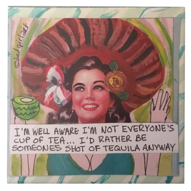 Tile-trivet-väggkonst Kakelplatta (Framsidan)