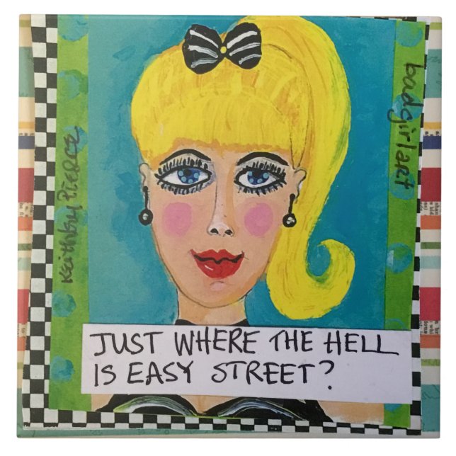 Tile-trivet-väggkonst Kakelplatta (Framsidan)