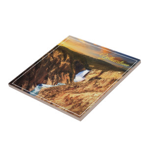 Tile Trivet-Yellowstone Falls Kakelplatta