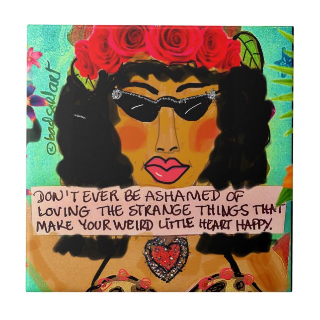 Tile/underlägg/trivet keramiskt plattor kakelplatta (Framsidan)