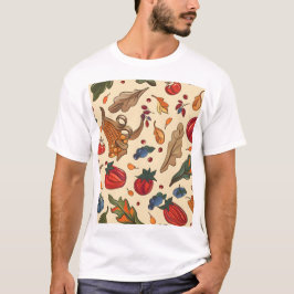 Tiled Cornucopia Mönster T Shirt