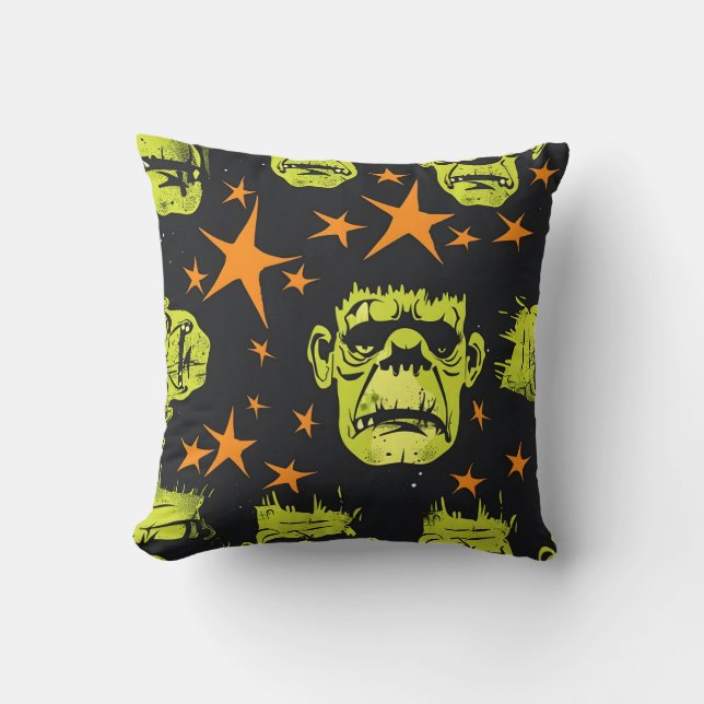 Tiled Frankenstein Mönster Kudde (Framsida)