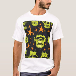 Tiled Frankenstein Mönster T Shirt