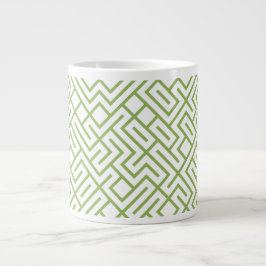 Tiled Lines Generative (Greenery Line) Unique Jumbo Mugg