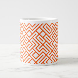 Tiled Lines Generative (Orange Line) Unique Jumbo Mugg