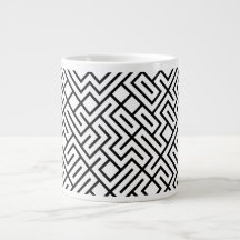 Tiled Lines Generative (svart linje) unik