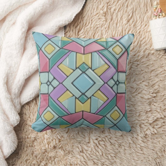 tiled pastel kudde (Filt)