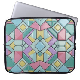 tiled pastel laptop fodral