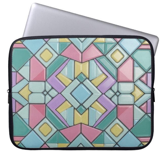 tiled pastel laptop fodral (Framsidan)