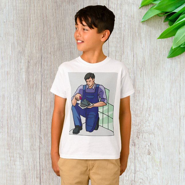 Tiler i arbete t shirt (Skapare uppladdad)