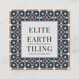 Tiler Tiling Geometric Mönster Fyrkantigt Visitkort
