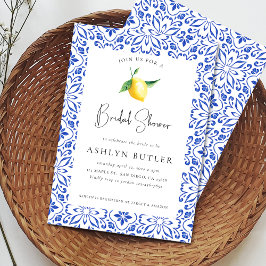 Tiles Lemon Inbjudningskort för möhippan