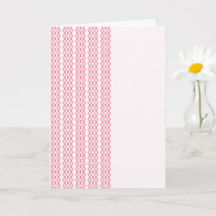 Tilet-mönster   Rosa geometrisk design Kort