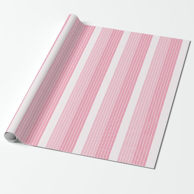Tilet-mönster | Rosa geometrisk design Presentpapper (Utrullad)