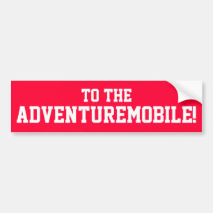 Till Adventuremobilen! Bildekal