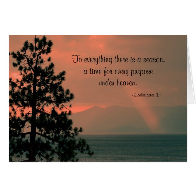 Till allt det finns en säsong, Blank Inside. Hälsningskort (Framsidan Horizontal)