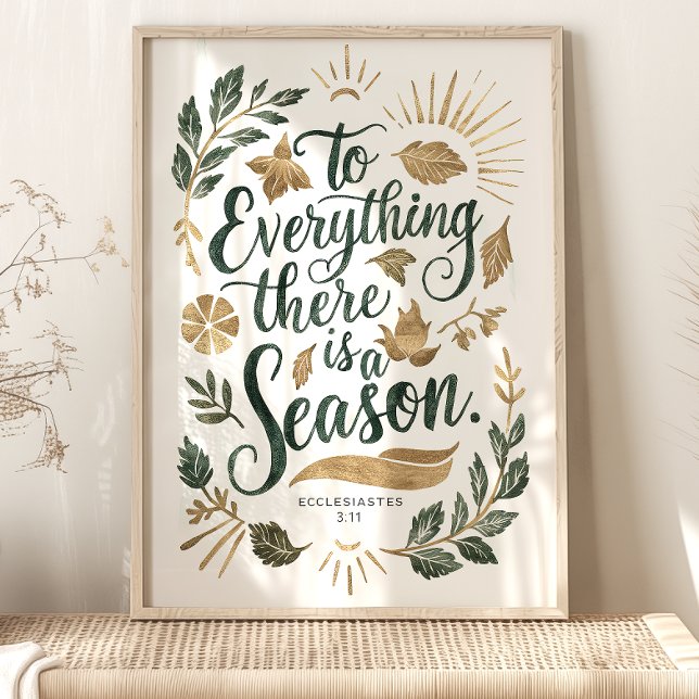 Till allt finns en årstid: Predikaren 3:11 Poster (Skapare uppladdad)