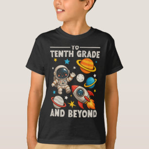 Till andra året och bortom astronaut rolig tillbak t shirt