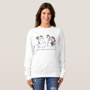Till Antarktis kvinnor vit sweatshirt T Shirt