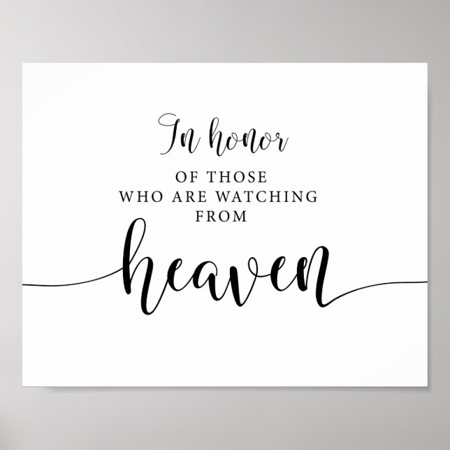 Till Ära För De Som Ser På Från Himlen Poster (Framsidan)