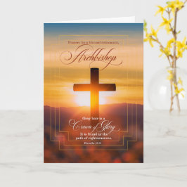 till ärkebiskop Blessings Christian Kor Retiration Kort