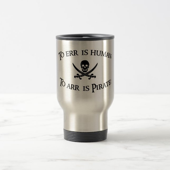 Till Arr är piraten! Resemugg (Center)