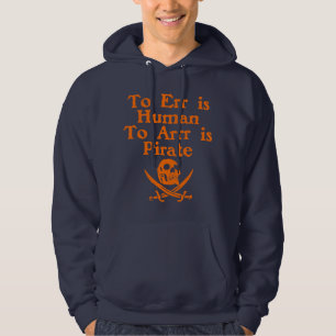 Till Arrr är den Hooded tröjan för piraten Tröja Med Luva