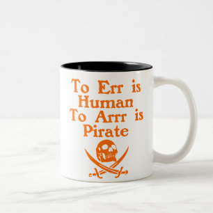 Till Arrr är piratkaffe koppar