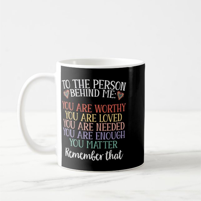 Till Att Sprida Positivitet Viktigt För Psykisk Hä Kaffemugg (Vänster)