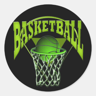 Till Basketboll och bak i Ring Runt Klistermärke