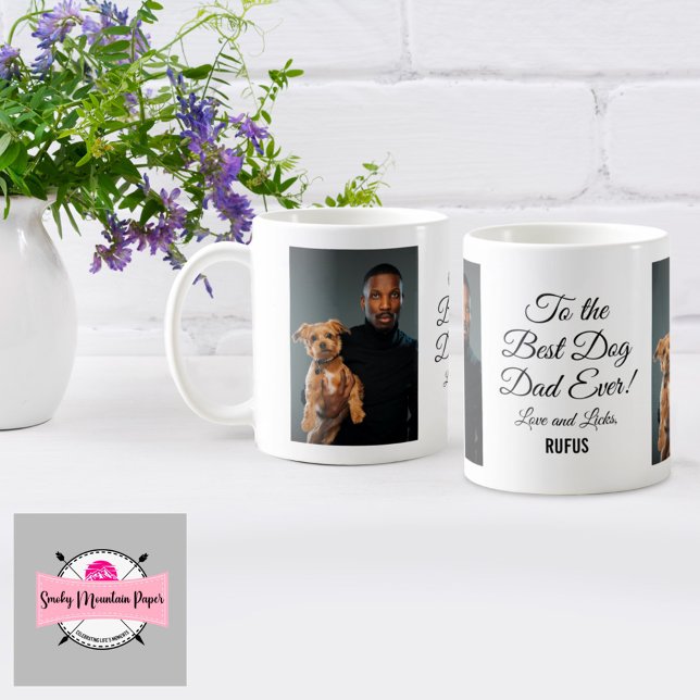 Till bästa foto för Anpassningsbarna Pappa någonsi Kaffemugg (Skapare uppladdad)