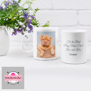 Till bästa Hund Mamma någonsin, Anpassadet Photo M Kaffemugg